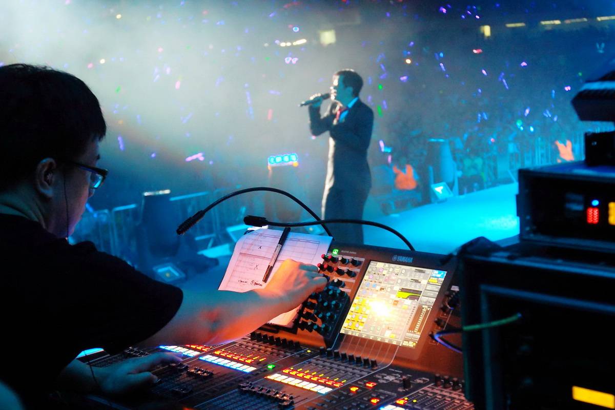 王杰世界巡回演唱会（广州站）——巡回演唱会中的CL5数字调音台